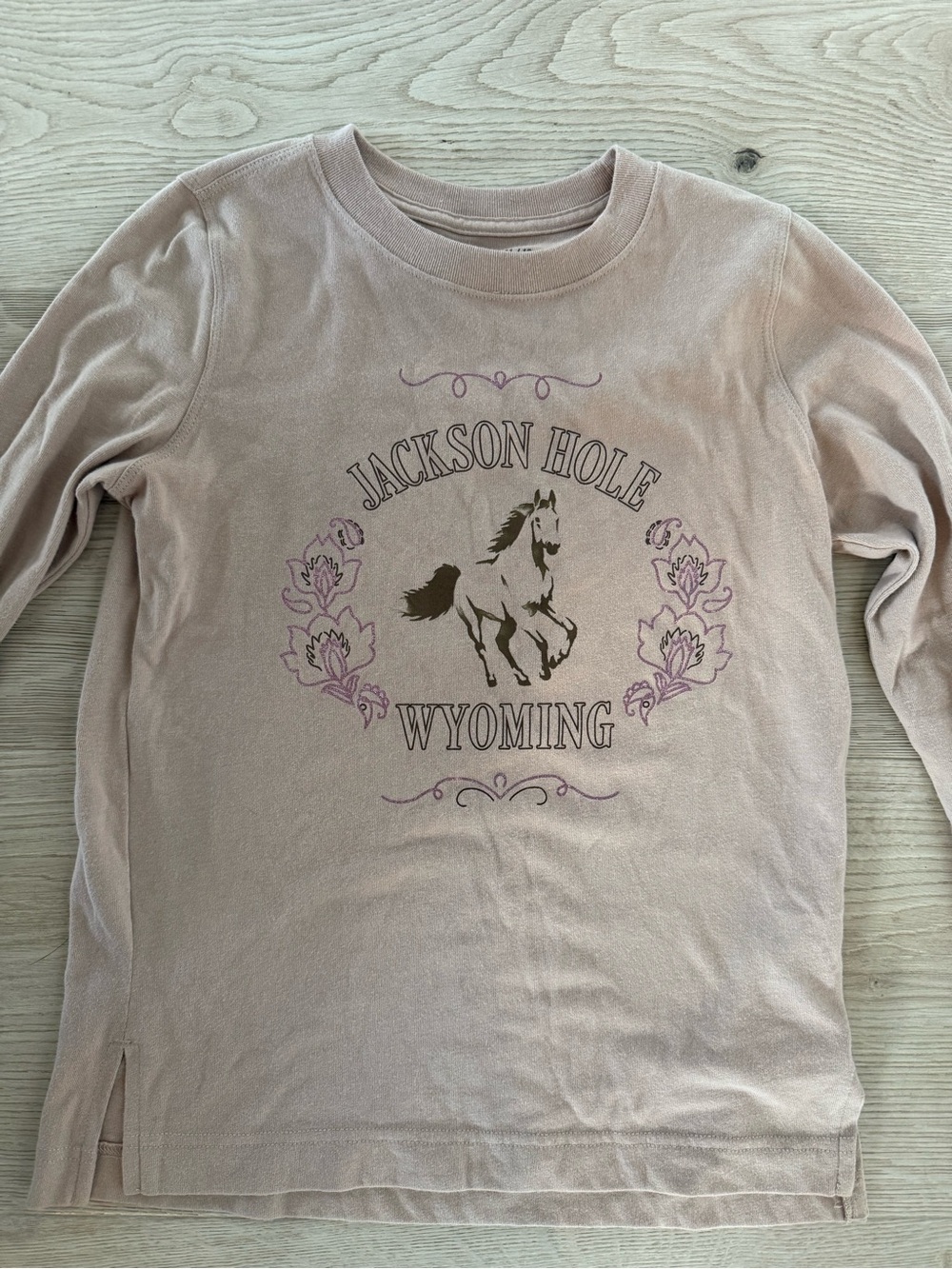 abercrombie kids Jackson Hole Wyoming Long Sleeve Top - Dusty Mauve